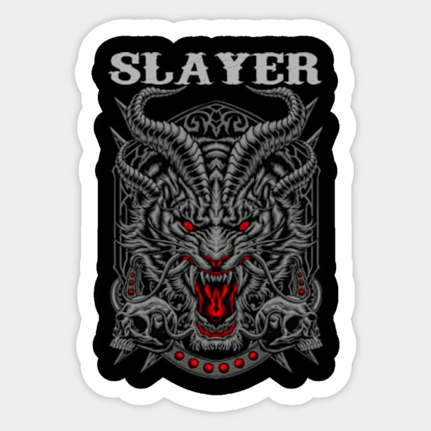 SLAYER BAND MERCHANDISE Sticker by Rons Frogss